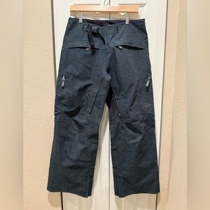 Burton AK Gore Tex Performance Shell Pants in Gray , size Small